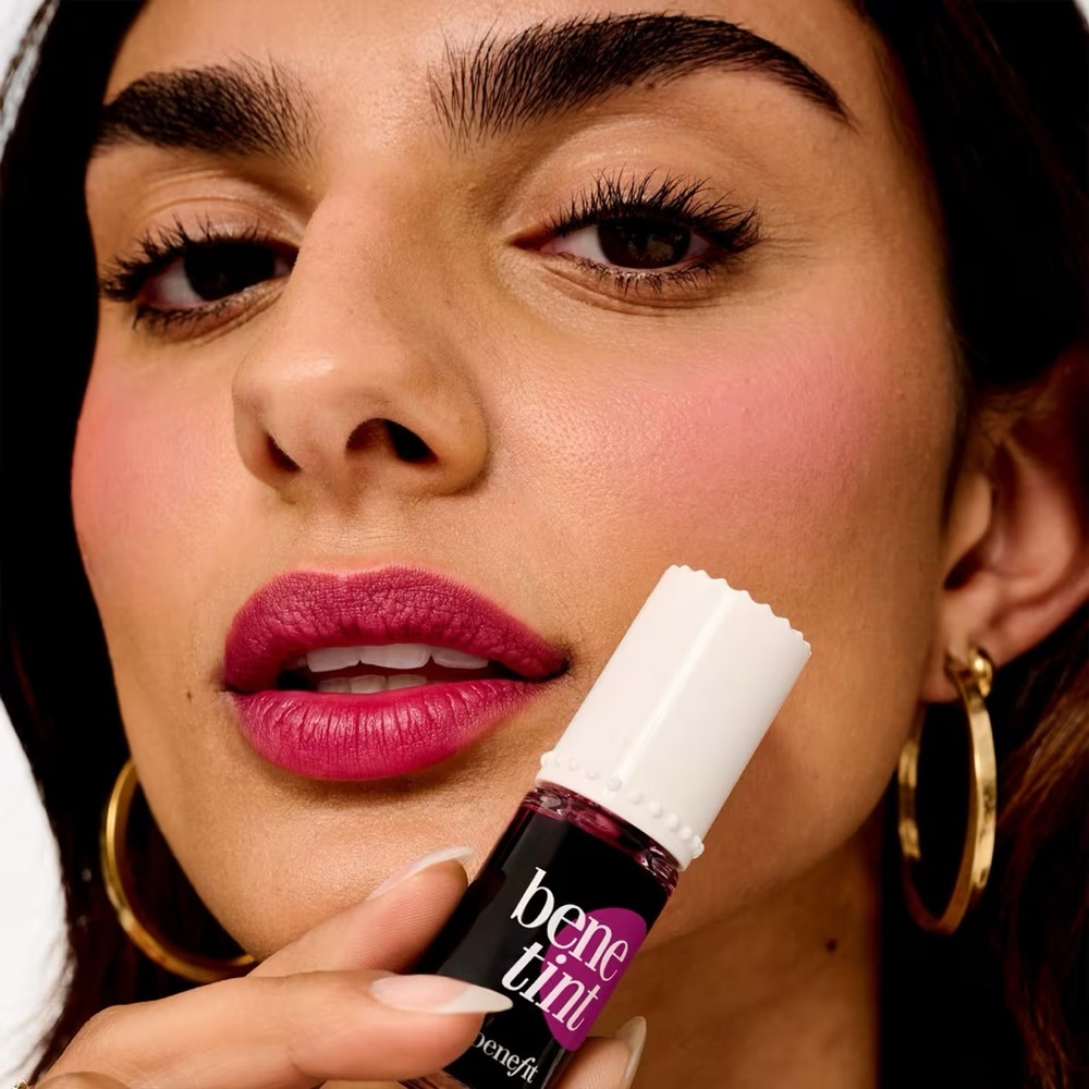 Benefit ‘Raspberry’ Benetint Liquid Lip & Cheek Stain - Picture 4 of 12